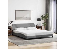 Vidaxl Estrutura de Cama Dover Cinza Claro 180x200 Cm em Tecido