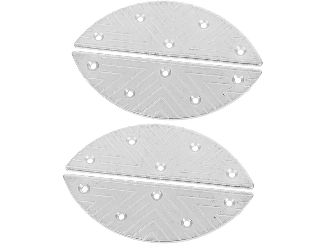 Palmilhas Para Sapatos Masculinos, 2-pares, Placas De Calcanhar Em Ferro Meia Lua, Duráveis, Antifricção, Restauradoras