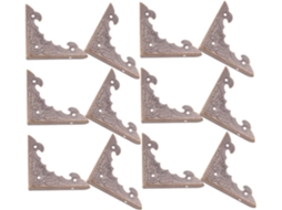Doitool 30 Peças Protetores De Canto Decorativos Em Metal Bronze Antigo Para Caixas Joias, Reforço De Cantos Para Baús E
