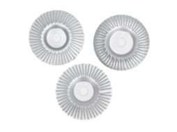 Conjunto De 3 Discos De Achatamento Em Madeira Para Esmerilhadeira Angular, Aço Carbono, Diâmetro 100mm, Id 16mm, Prata