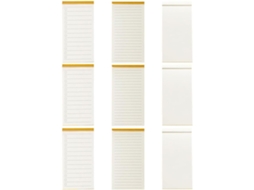 Lote De 9 Blocos-notas De Planificação Do Tempo Em Papel Branco, 50 Feuilles Par Carnet, Para Organizador