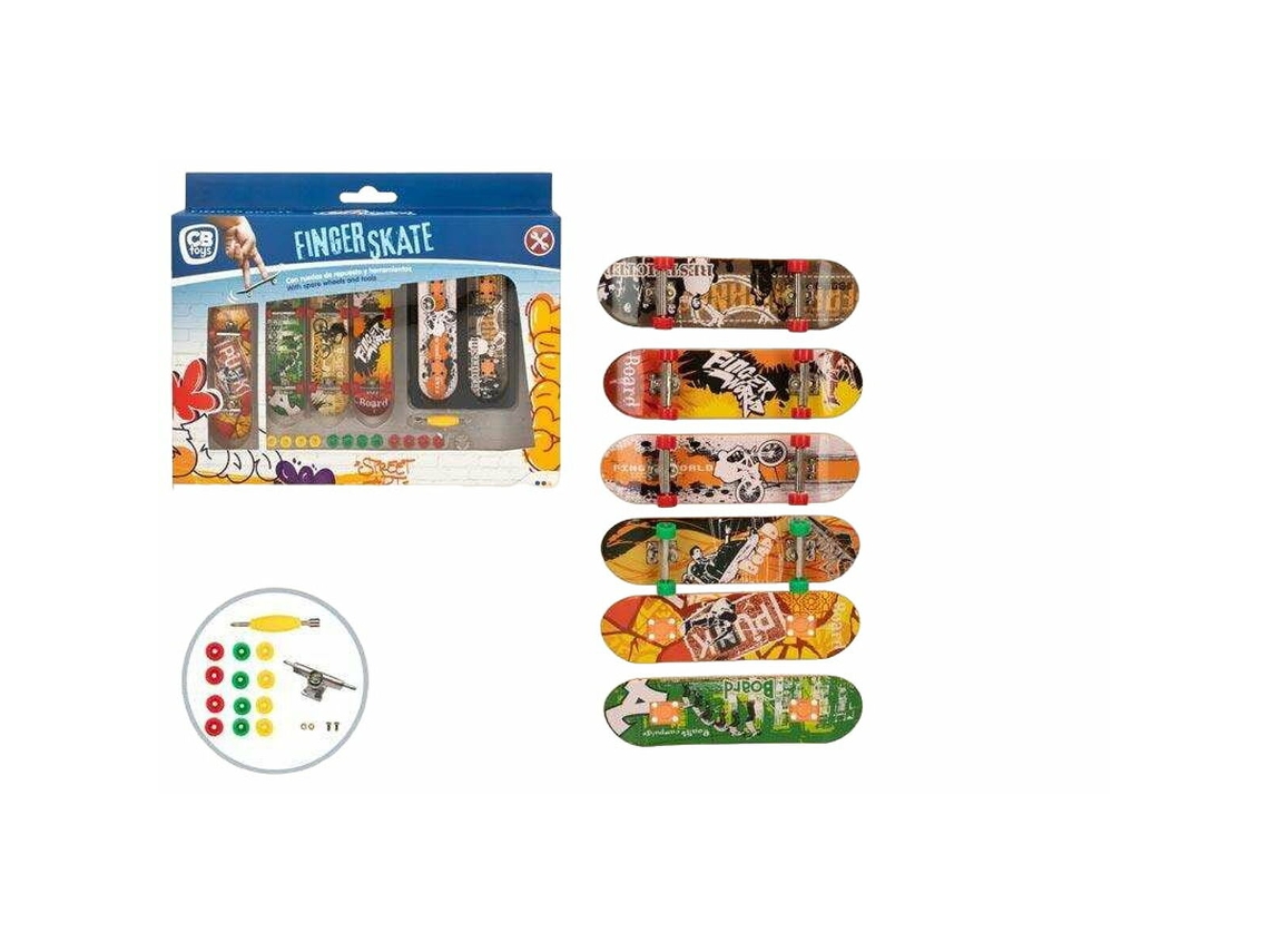 Conjunto de skate de dedo Colorbaby 10 x 3 cm 24 peças
