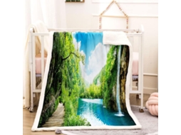 Manta Design Moderno em Microfibra 180x220cm Respirável