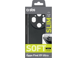 Capa SBS Soft Oppo Find X9 Ultra (Preto)