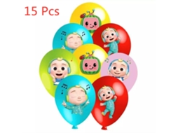 Balões Cocomelon Party Precisa VENISYMLIS 15 Pçs 75*44Cm