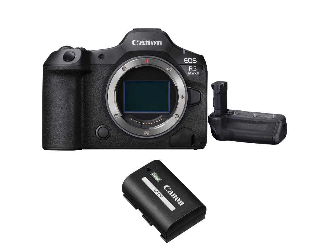 Eos R5 Mark Ii + Canon Bg r20 + 1 Canon Lp e6p + Ebook “20 Dicas para Fotos Que Impressionam” CANON