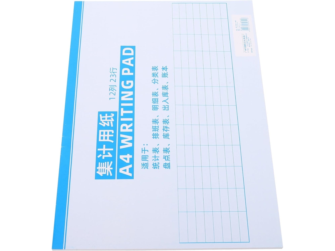 Totority Cahier De Comptabilité Journal Financier A4 Horizontal Papier Blanc