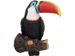 Decoração Nova Line de Árvore com Tucano em Resina