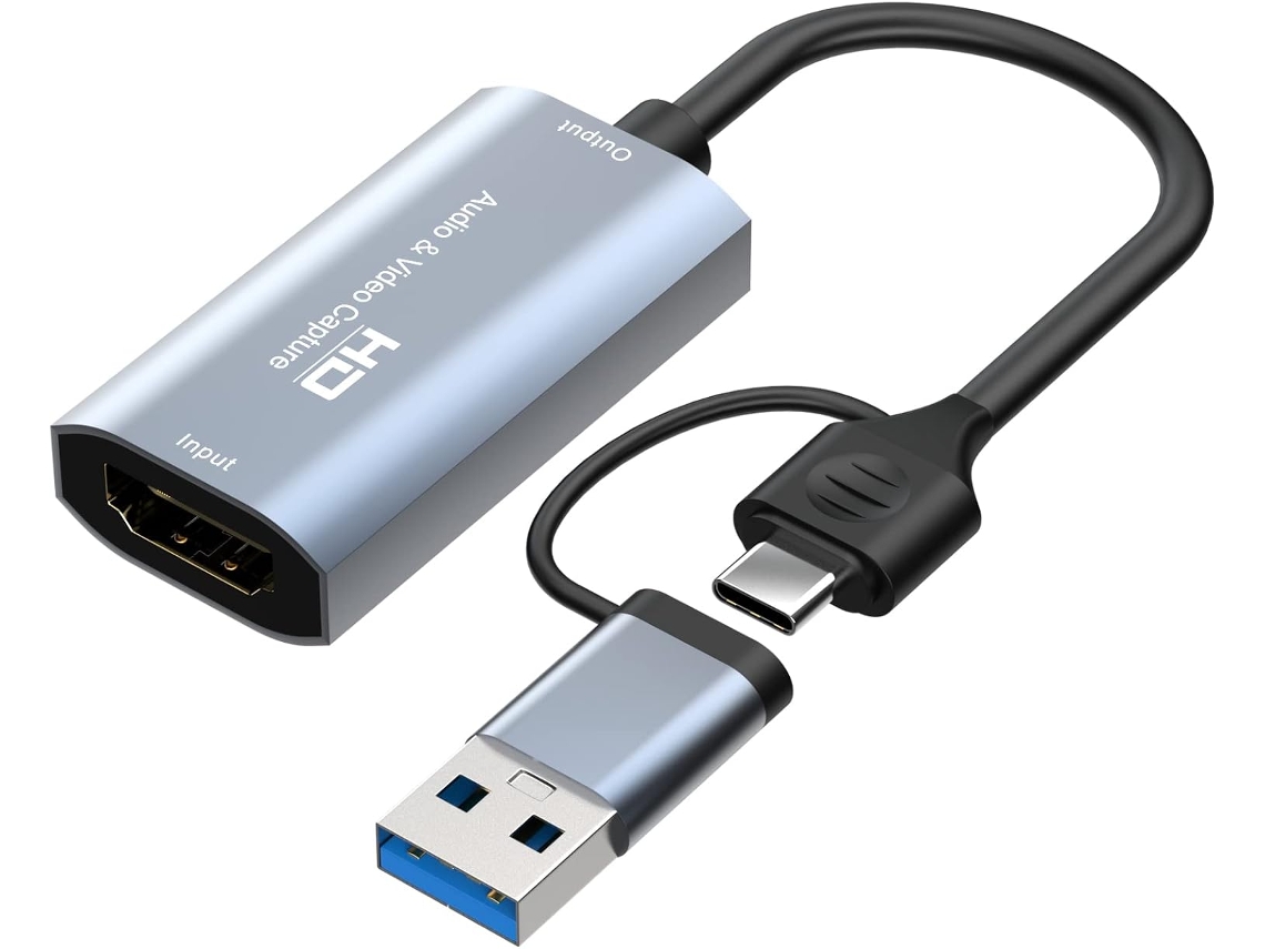Placa De Captura De Vídeo, Hdmi Para Usb/tipo C 1080p Para Streaming, Ensino, Videoconferência Ou Transmissão Ao Vivo Slowmoose