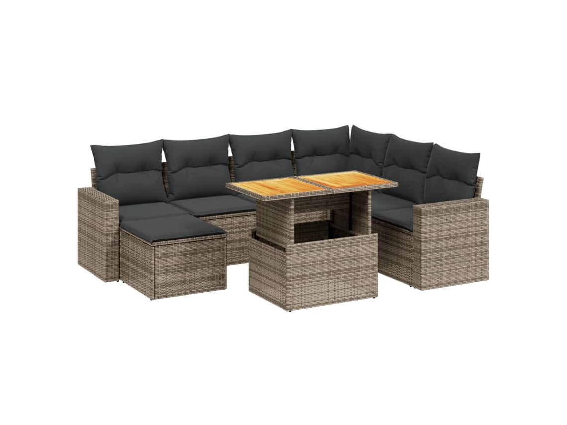 Garden Sofa Set, Garden Sofa Sets Vidaxl Cinzeto Rattan / Vime (n/a)