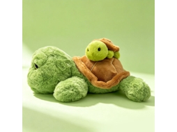 Tartaruga Mãe e Filhote de Pelúcia, Boneco de Companhia, Almofada de Pelúcia MDUG (28 Cm 0,25 Kg)