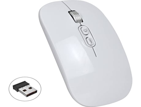 Rato HXSJ Mute 2.4g (Wireless - Regular - Branco)