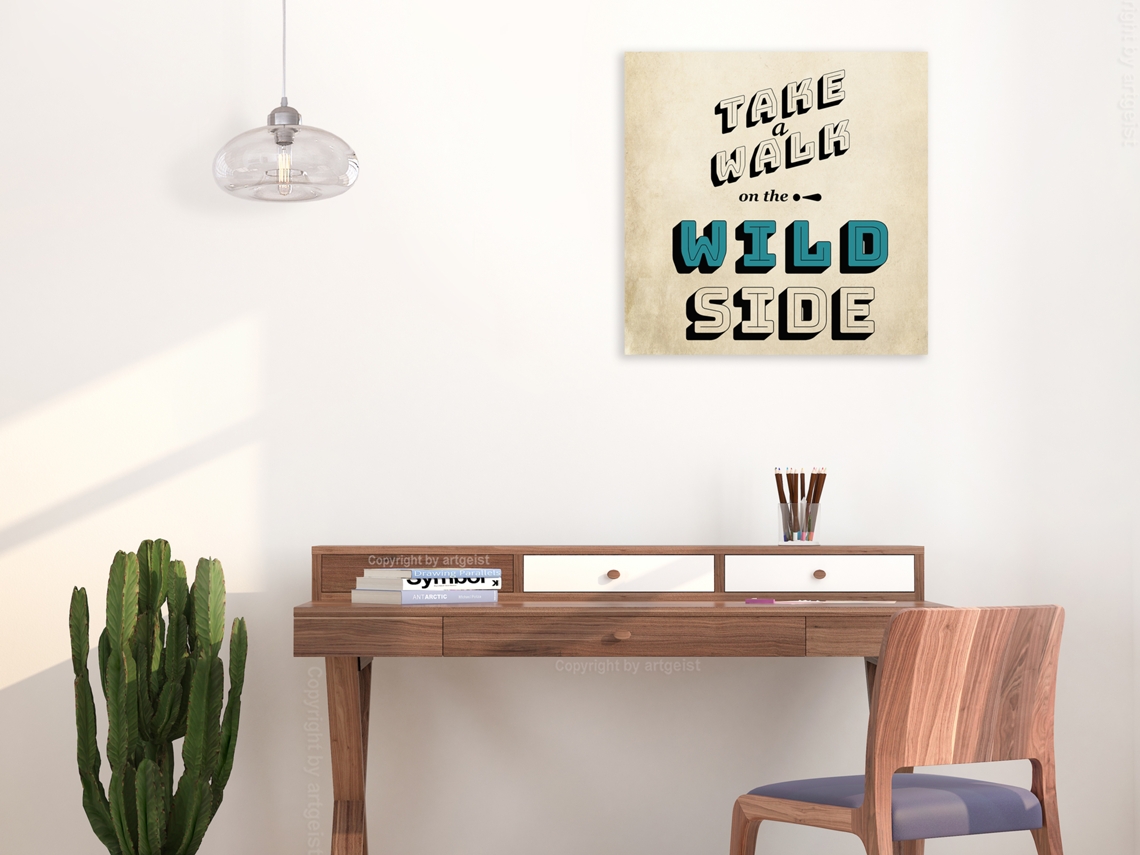Quadro ARTGEIST Take Walk on the Wild Side (1 Part) Square (40x40)