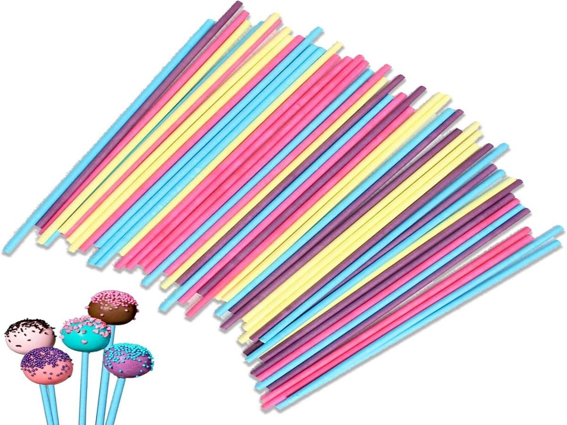 Palitos de papel Lurelia, 50 unidades, para doze cake pops.