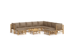 Garden Lounge Set, Garden Lounge Sets Vidaxl Marrom Bambu (n/a)
