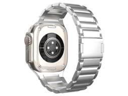 Compatível Com Apple Watch Series 9 8 7 41 Mm / Series 6 5 4 Se Se Se (2023) 40 Mm / Series 3 2 1 38 Mm Em Aço Titânio Magnético Facpoet (2022)