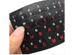 Adesivo De Pvc Para Teclado Russo Para Laptop Ou Desktop De 10 A 17 Polegadas Everley891