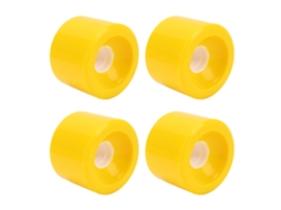4 Rodas Mali para Patinete, PU 78a, Seguras, Duráveis, Amarelas