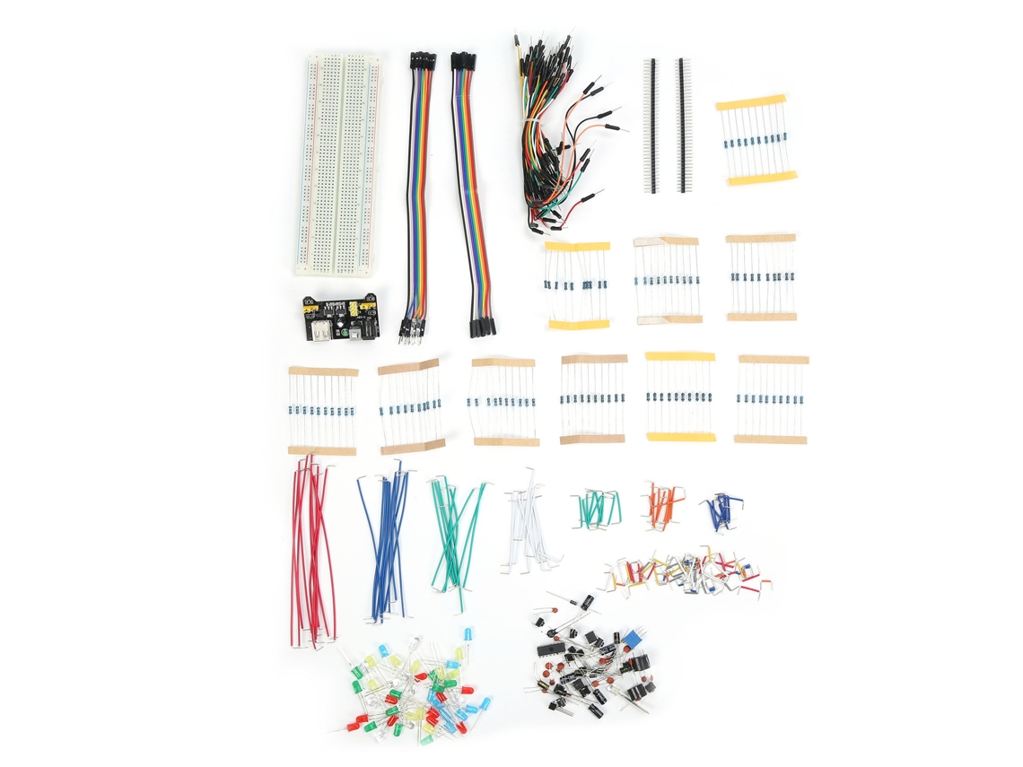 Kit De Componentes Eletrônicos Diy Com Fios E Resistores