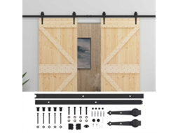 Maison Exclusive - Porta Deslizante 2 Unid. 80 X 210 Cm Madeira De Pinho Maciça