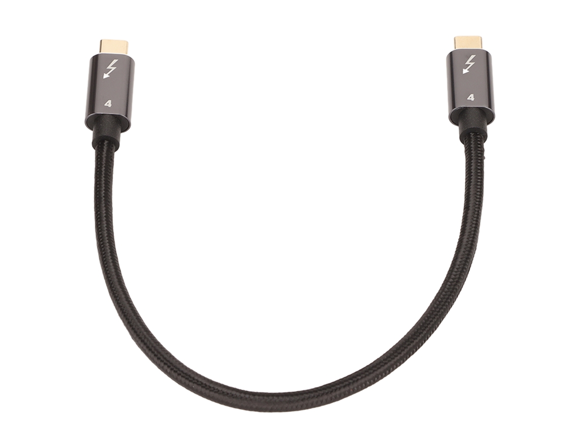 Cabo USB 4.0 Type C, 40Gbps, 100W, 8k, carregamento rápido, 30cm, para celular, notebook, tablet