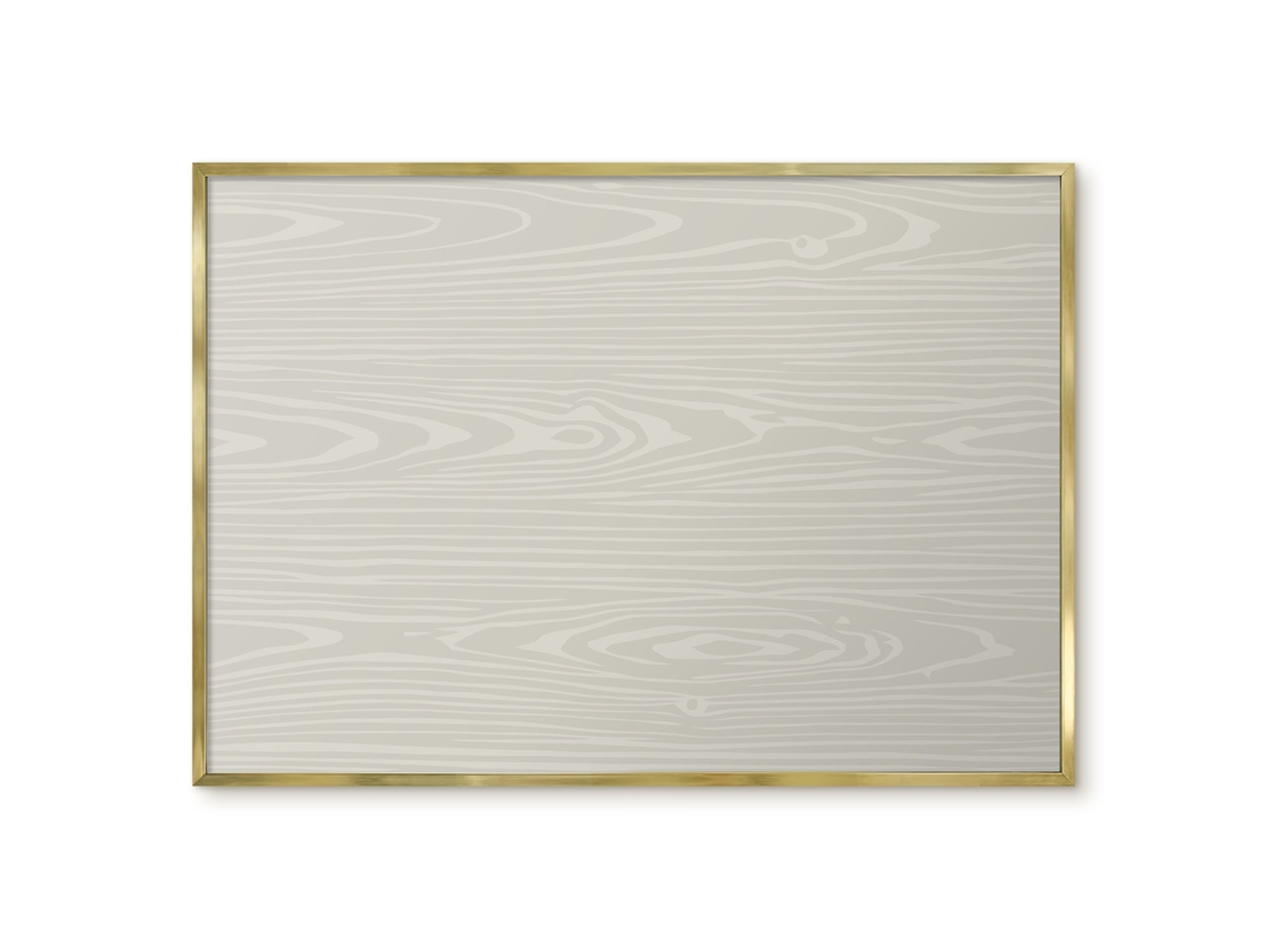 Magnetic Board Beige Grain For The Living Room Espelharte (100x70 Cm)