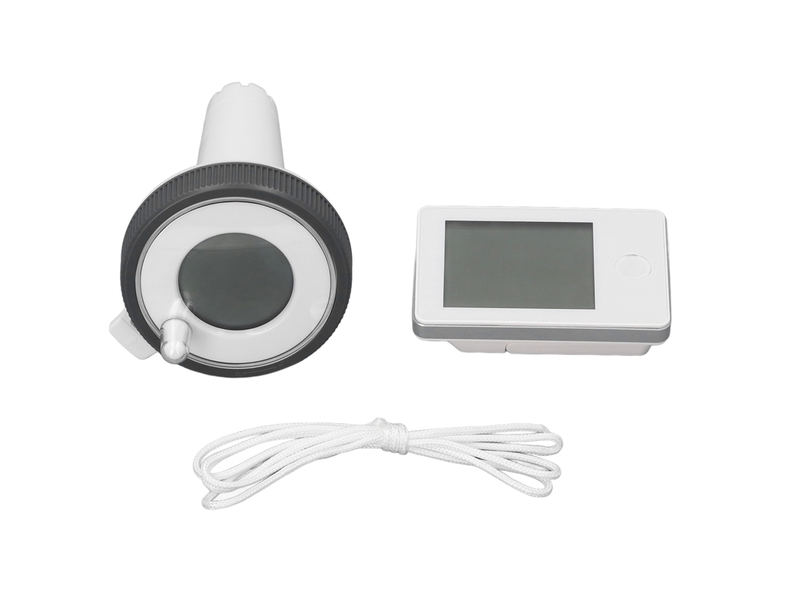 Medidor de temperatura de piscina solar sem fio, IPX8, à prova d'água, com display LCD | S/MARCA