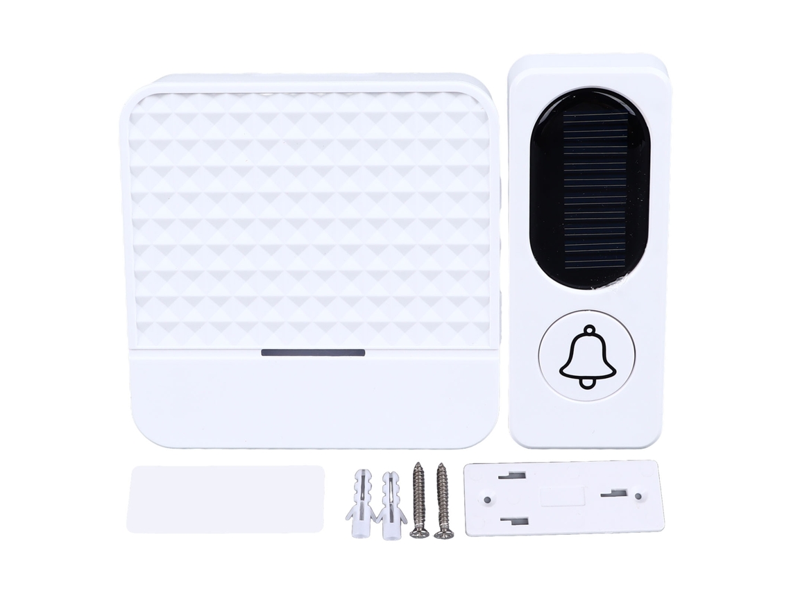 Timbre Inalámbrico Autónomo Blanco 52 Melodías Reconocimiento Automático Inteligente Para Ancianos Hogar