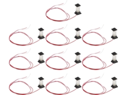 Conjunto De 10 Miniaturas De Luzes Led Para Postes De Jardim