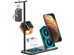 Carregador Sem Fio Qi Fast Para Apple, Samsung Yizhood Preto