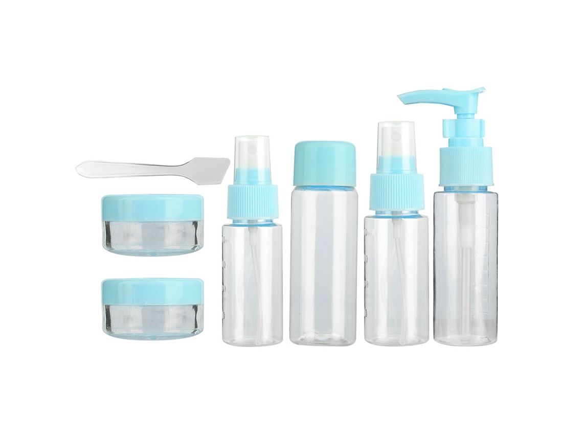 Conjunto Garrafas Spray Shampoo Loção Para Viagem Armazenamento Banho