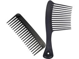 Conjunto de 2 canetas modeladoras de dentes longos para cabelos lisos e cacheados, em resina pré-envelhecida.