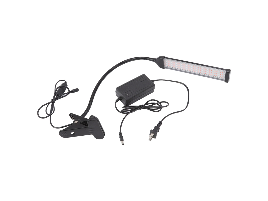 Luz de Crescimento 24W 105LED Vermelha Azul com Clip Flexível para Plantas Internas