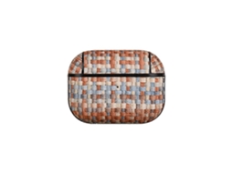 Capa para Fones de Ouvido Airpods Pro 2 em Preto Trançado. GIECY
