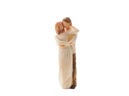 Figura de Família Três Pessoas Promessa de Amor