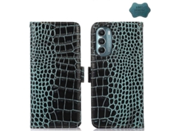 Capa De Celular Em Couro De Crocodilo Com Camada Superior De Couro Bovino Para Motorola Moto G Stylus 5g 2022