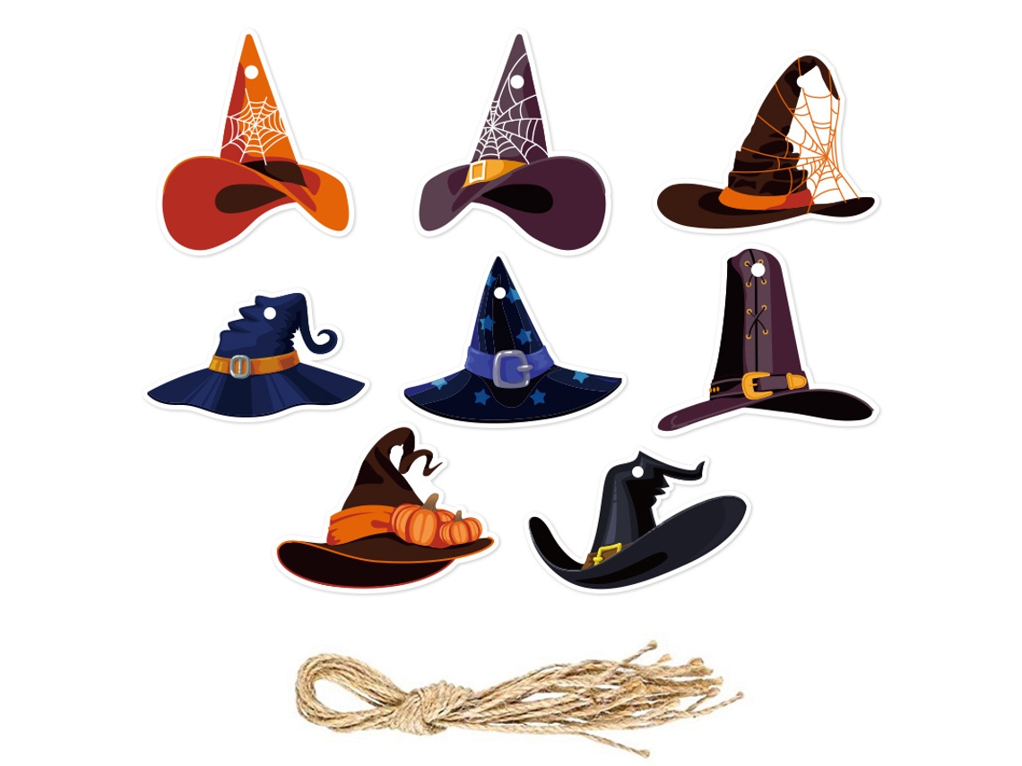 Lurelia Decoração Suspensa Festas Halloween Pingentes Chapéus