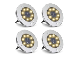 Luzes solares LINJOU, 4 unidades, à prova d'água, jardim