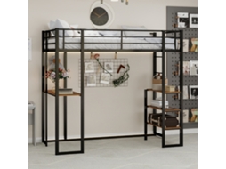 Cama Ferro Infantil, Escrivaninha L, Corrimão, Escadas Ambos Lados.-op