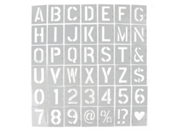 42 Modelos De Modelo De Letras Diy Portáteis Para Pintura Em Spray E Desenho Colorido Para Casa