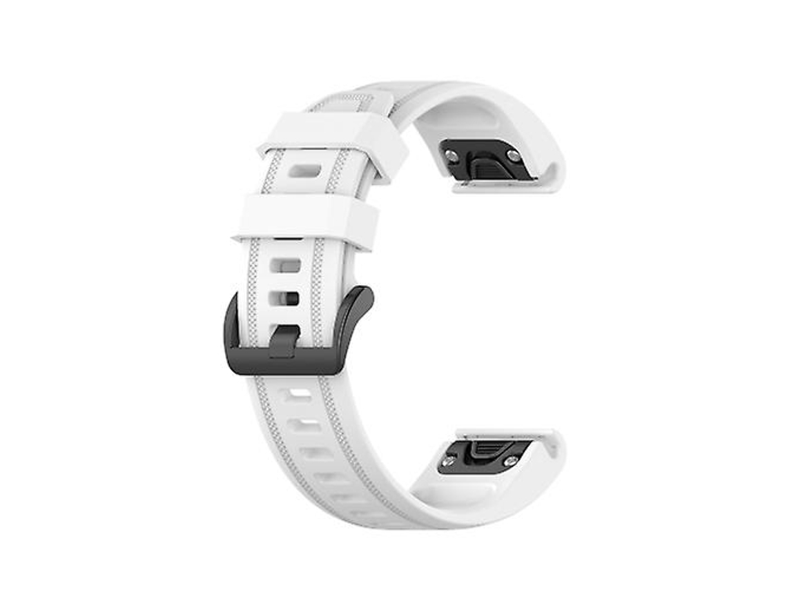 Bracelete de Smartwatch para Garmin Fenix 5S Pulseira de Relógio de Silicone de Cor Pura Branca VENISYMLIS
