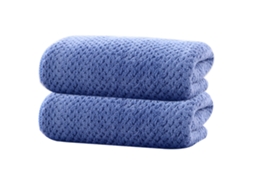Conjunto de Toalha RNEMITERY Oversized Super Macias Veludo Azul - 2pcs (70x140cm)