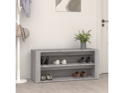 Vidaxl Sapateira 100x35x45 Cm Derivados De Madeira Sonoma Cinza