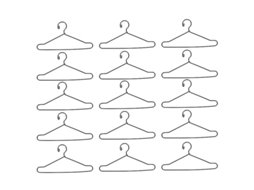 Cabide Para Roupas De Boneca 25pcs Allinless