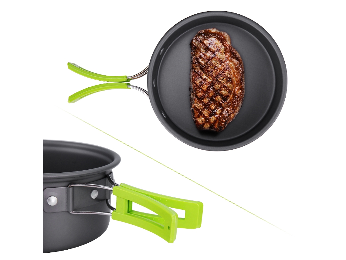 Conjunto de Panelas de Camping Leve para 1 2 Pessoas