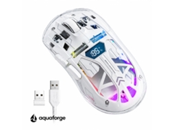 Rato Sem Fio Bluetooth Ergonómico Rgb Com Ecrã