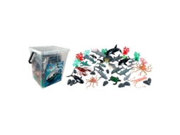 Cubo Quadrado 45 Peças Animais Marinhos
