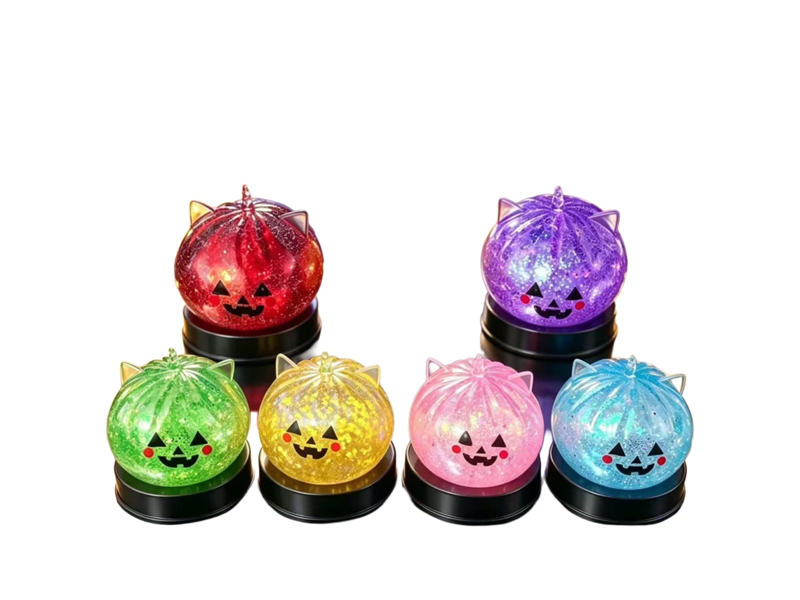 Laxiscreed Pack De 5,5cm Com Frutas Com Gliter E Casca De Bambu, Brinquedo Sensory Para Crianças