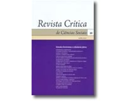 Livro Revista Crítica de Ciências Sociais Nº 89 .