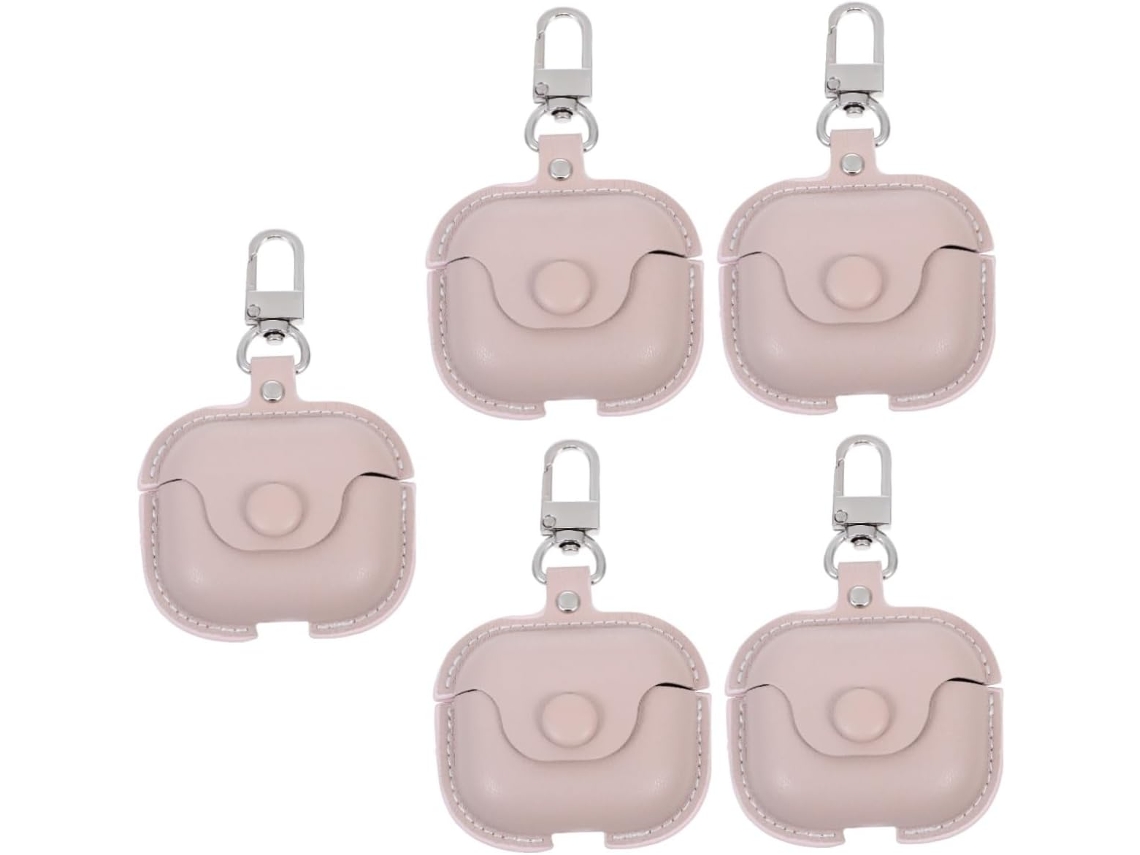 Conjunto de 5 Peças de Estojo em Couro Sintético para Fones de Ouvido Sem Fio, Compatível com Modelos Elegantes. SFUSHOS